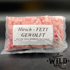 Hirsch - Fett / gewolft /500g